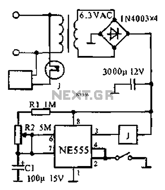 0-1 hours of power a circuit diagram of the timing of the AC power supply – Circuit Schematic