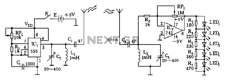 555 car circuit diagram of the device – Circuit Schematic