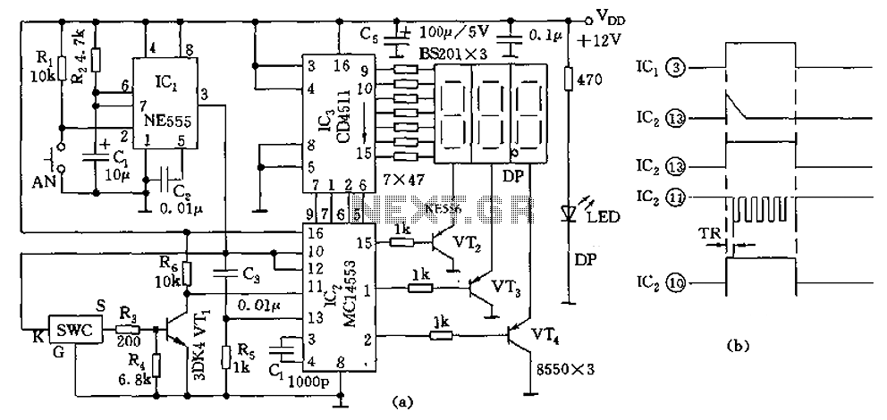 555 new digital thermometer circuit diagram – Circuit Schematic