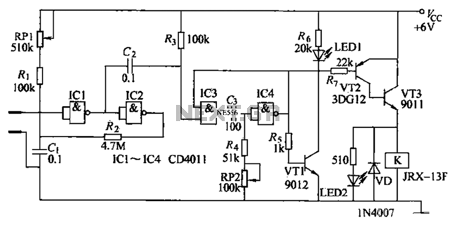 A control circuit automatic irrigation – Circuit Schematic