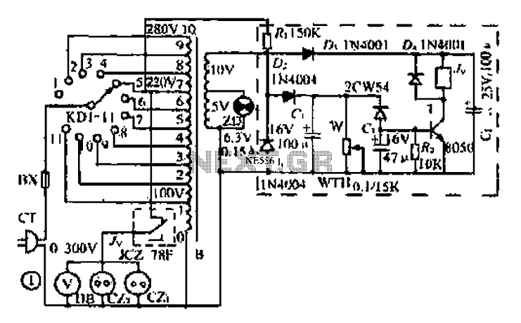Low Cost integrator CC4069 – Circuit Schematic