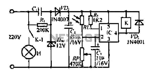 A long light power control circuit – Circuit Schematic