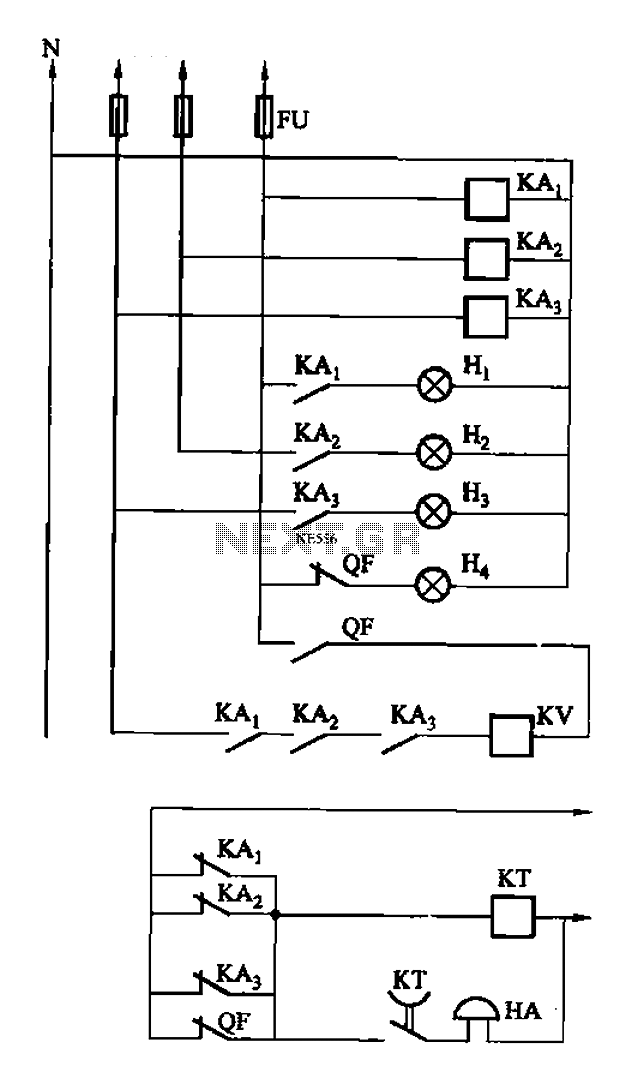A three-alarm phase circuits circuit