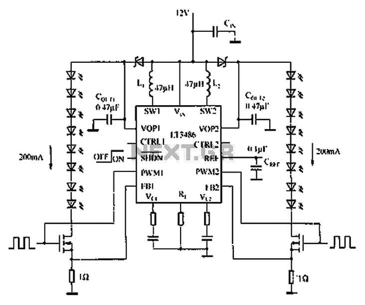 Automotive LED driver circuit diagram LT3486 – Circuit Schematic