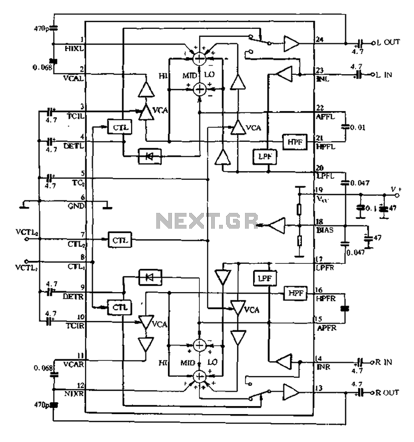 BA3884 application circuit within the circuit and a – Circuit Schematic