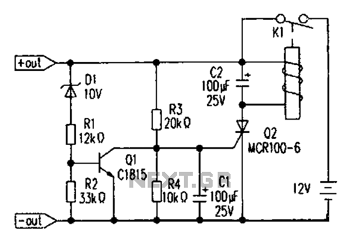 Battery over-discharge protection circuit diagram – Circuit Schematic
