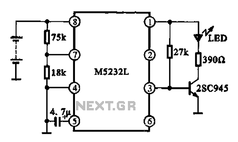 Battery voltage indication circuit