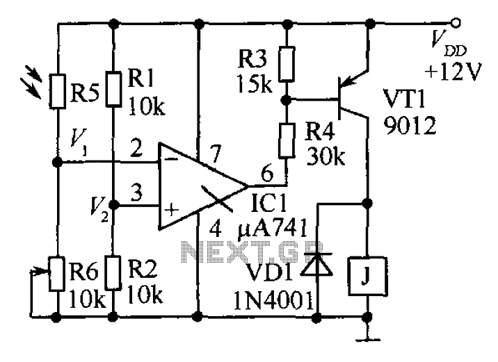 Bright light control circuit diagram of a precision – Circuit Schematic