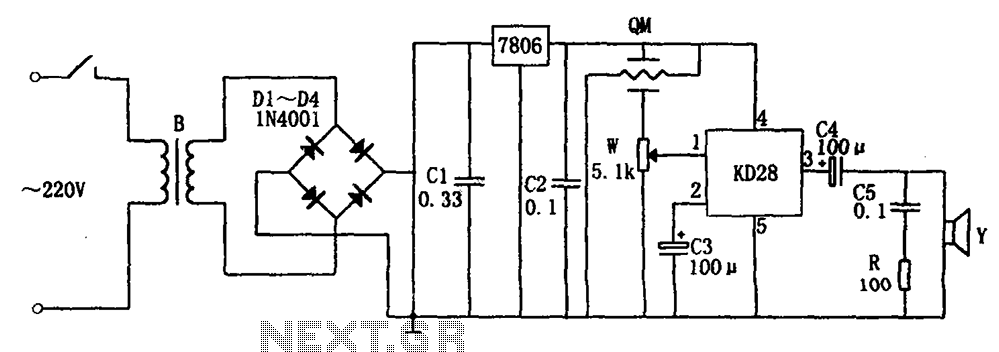 Combustible gas alarm circuit diagram 2 7806 KD28 – Circuit Schematic
