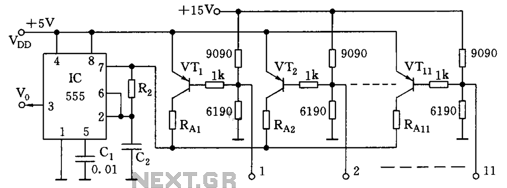 Data control variable frequency oscillator circuit