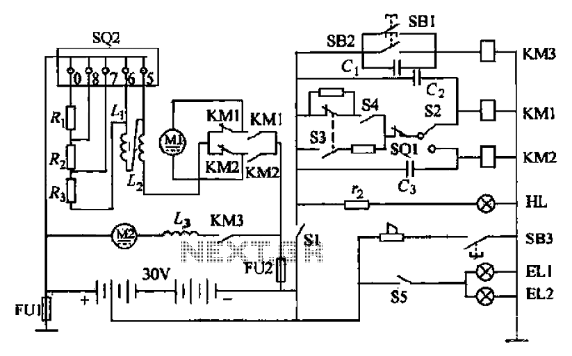 Forklift battery circuit – Circuit Schematic