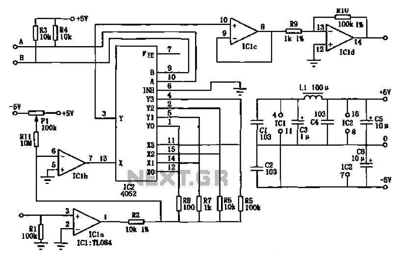 Gain amplifying circuit diagram or programming – Circuit Schematic