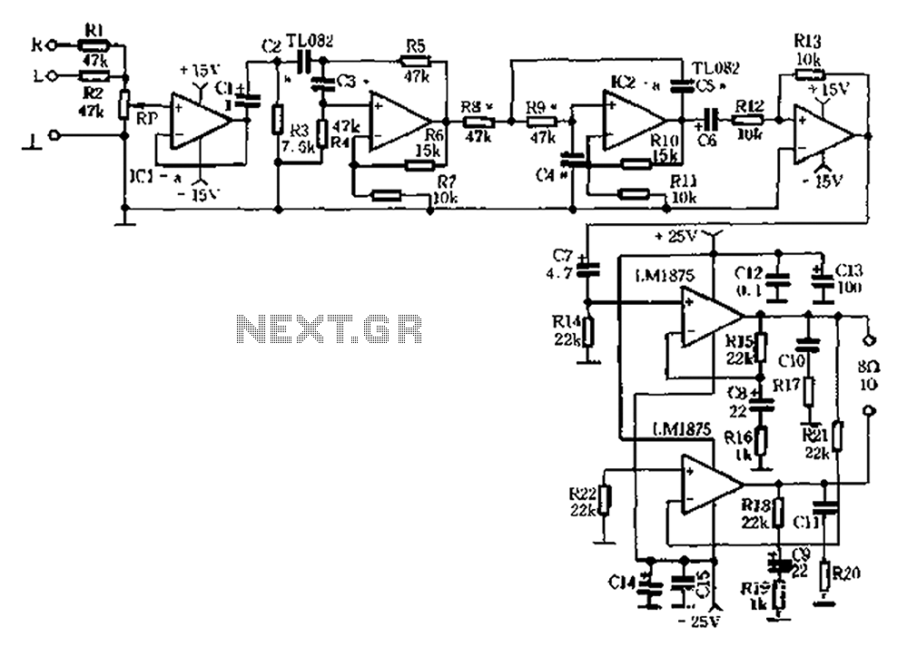 Homemade subwoofer playback system 01 – Circuit Schematic