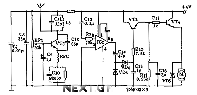 Homemade wireless remote control circuit diagram circuit