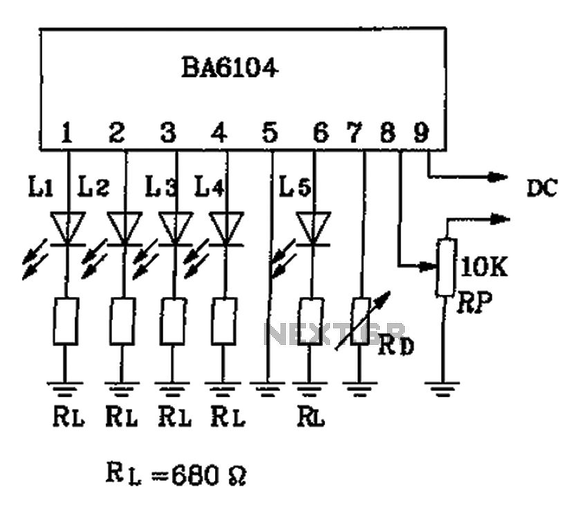 LED level meter driver IC Fig circuit