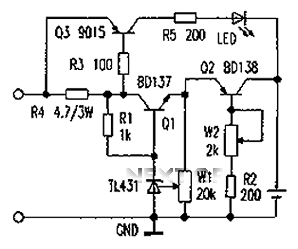 Lithium battery charging constant current circuit diagram – Circuit Schematic