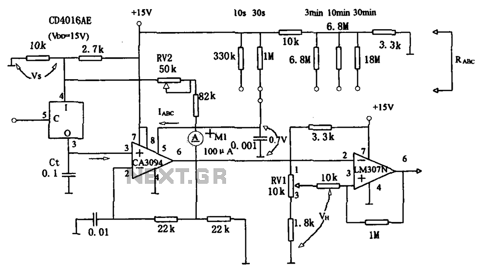 Long timed circuit diagram LM307N CA3094 – Circuit Schematic