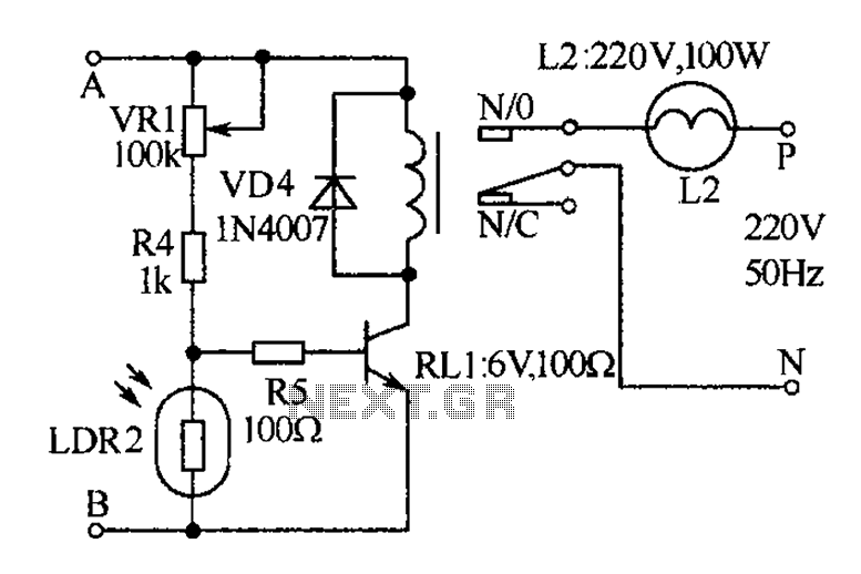 Medical call with lighting signal receiver circuit diagram circuit