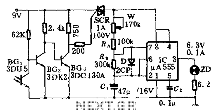Night circuit diagram showing target – Circuit Schematic