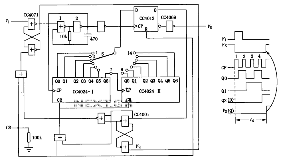 Optional delay schematic division factor – Circuit Schematic
