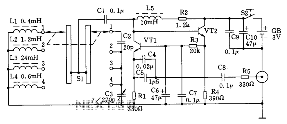 Simple high-frequency signal generator circuit diagram circuit