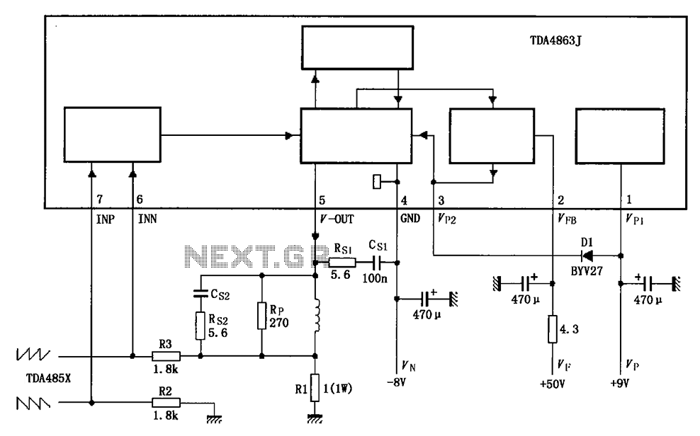 TDA4863AJ Basic Application Circuit a – Circuit Schematic