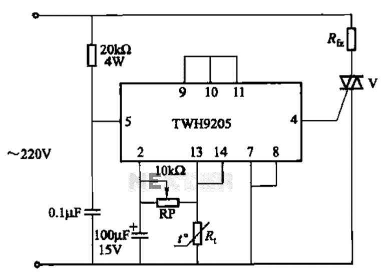 TWH9205 by the integrated consisting of a temperature control automatically