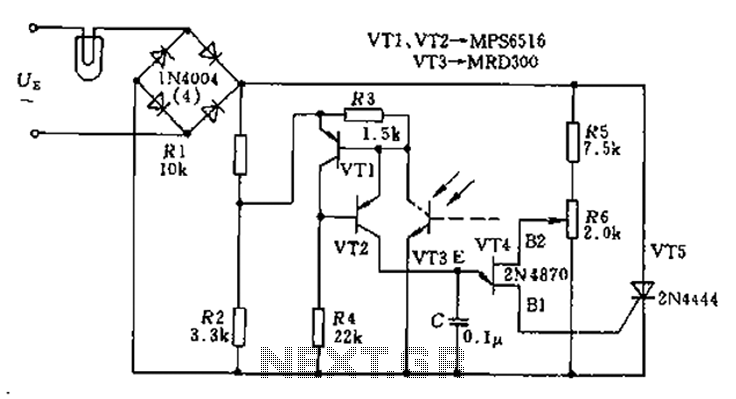 Thyristor AC automatic voltage regulator circuit diagram circuit