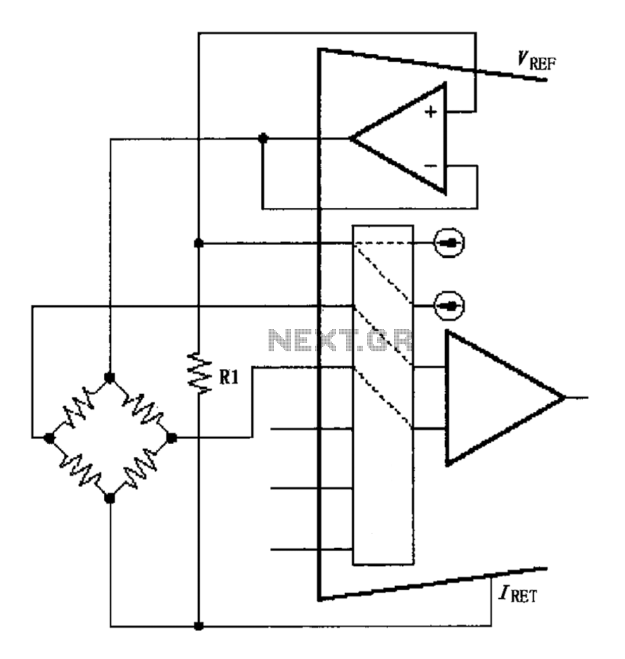XTR108 voltage excitation bridge circuit diagram – Circuit Schematic