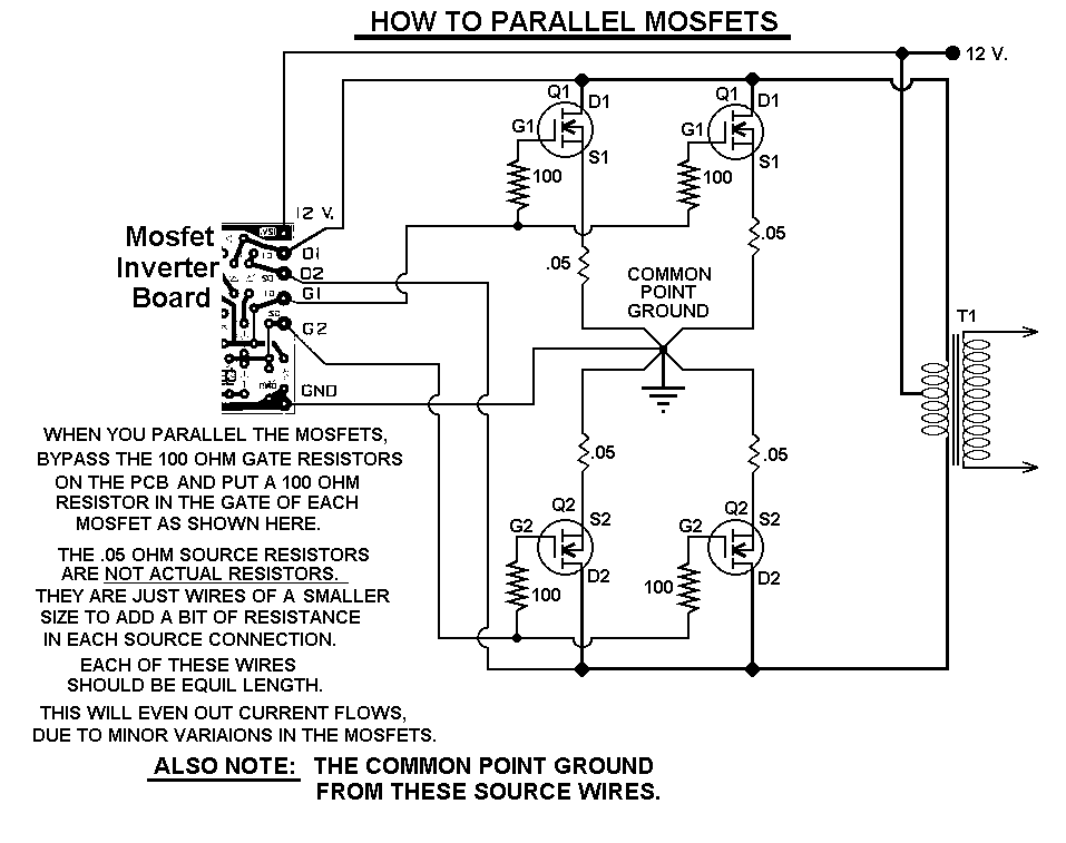 1000 watt power inverter circuit diagram circuit