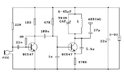 3v fm transmitters circuit diagram – Circuit Schematic