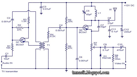 tv transmitter circuit – Circuit Schematic