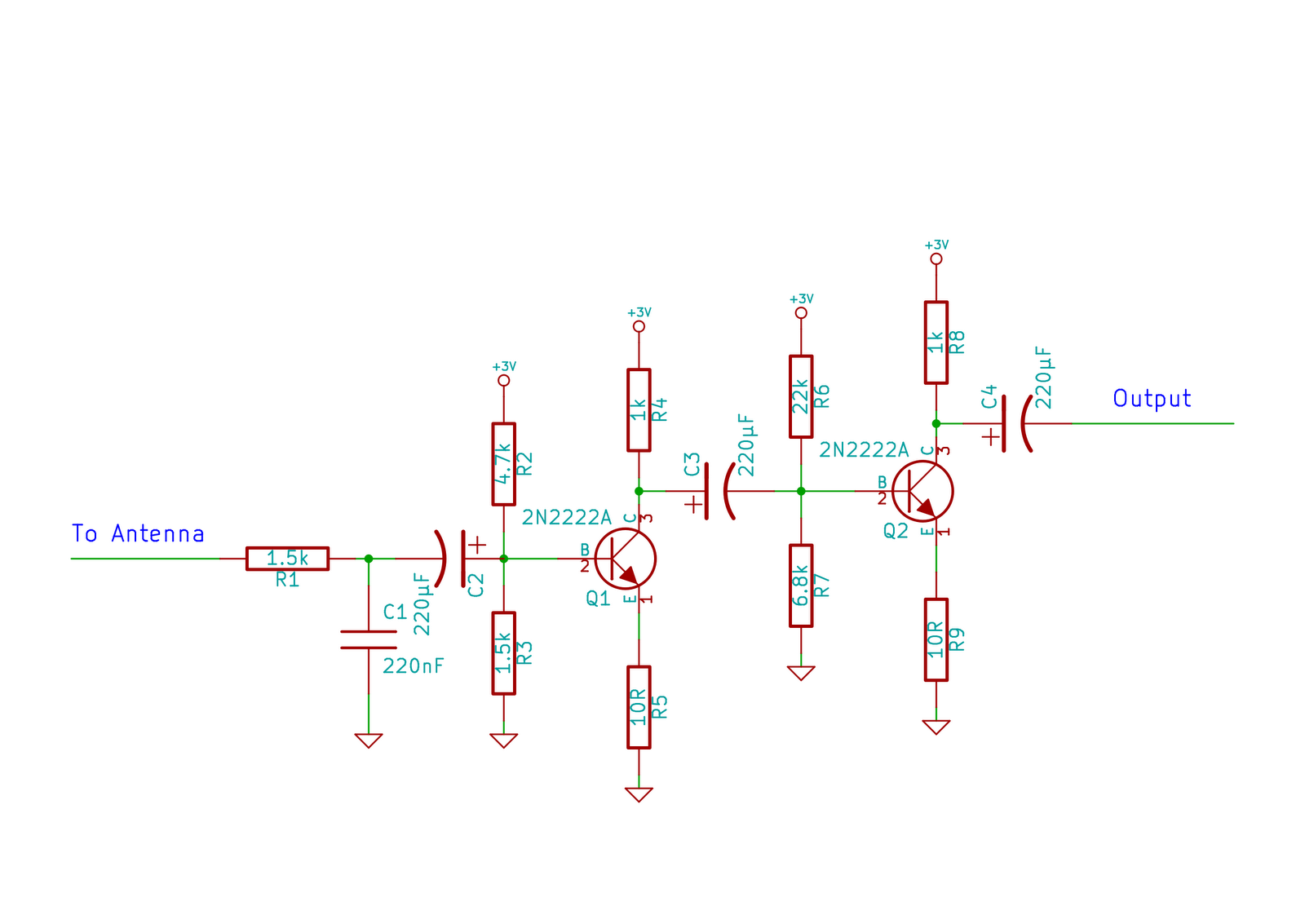 Simple Transistor Amplifier Circuit Schematic and Explanation circuit