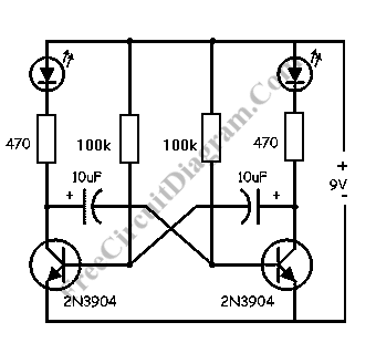 classic led flasher circuit