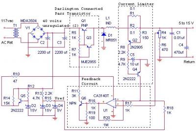 12V 10Amp MJ2955 Switching Power Supply circuit