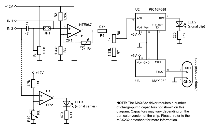 Data Logger with Serial Interface circuit