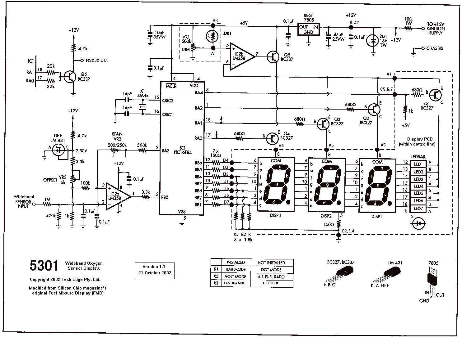 Wideband Display circuit