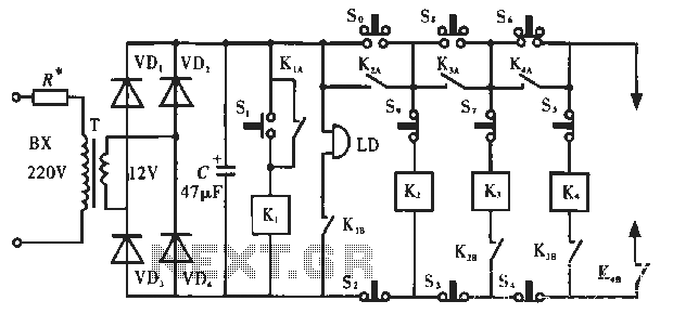 Simple lock circuit can alarm circuit