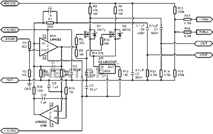 ESL amplifier circuit diagram circuit