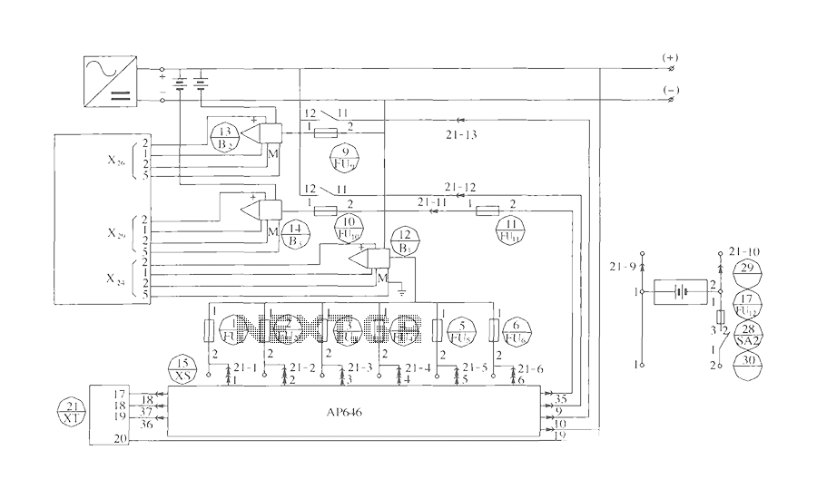 DUM23-48  300 DC power distribution unit electrical schematic diagram circuit