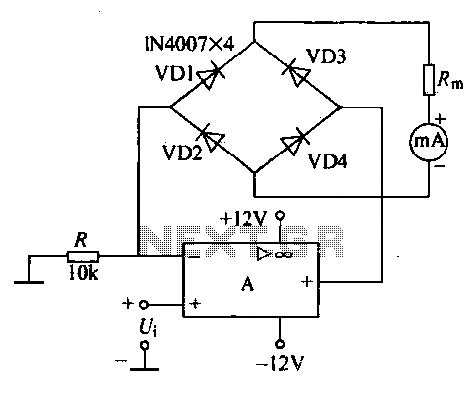 AC voltmeter circuit