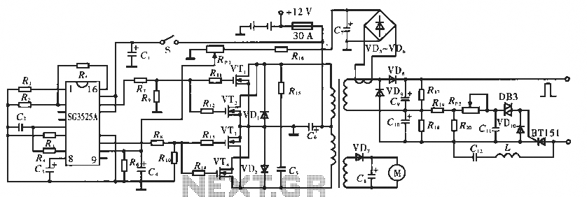 Electronic pulse circuitry fishing circuit