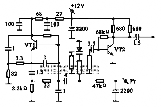 The equivalent circuit and a local oscillator circuit