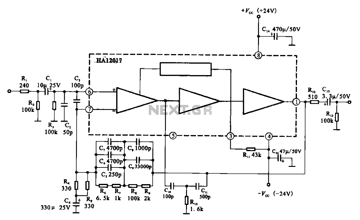 Low-noise preamplifier circuit
