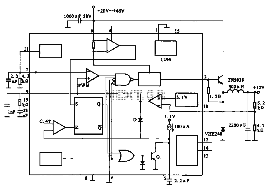 Output 12V-10A power circuit