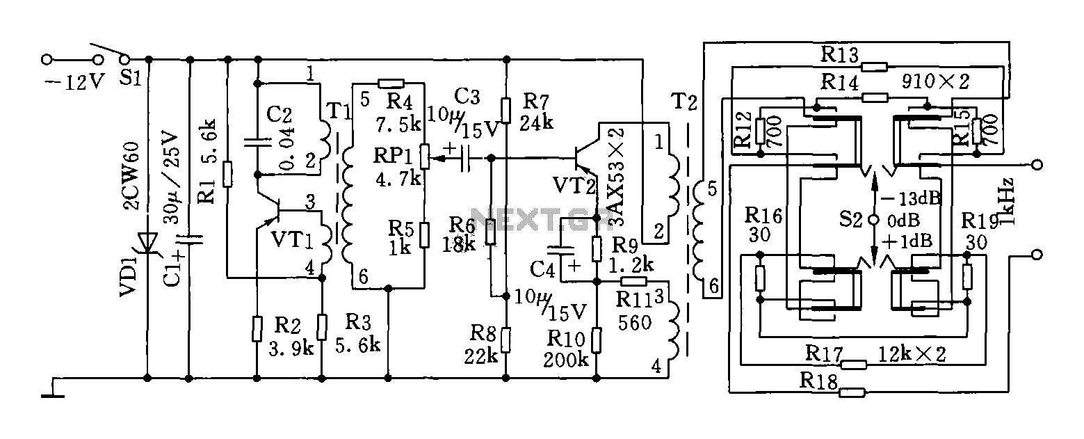 1kHz signal generator circuit diagram circuit