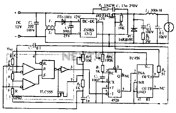 Car lights dimming circuit