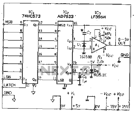 Multiplicative DA converter IC inexpensive 8 DA circuit