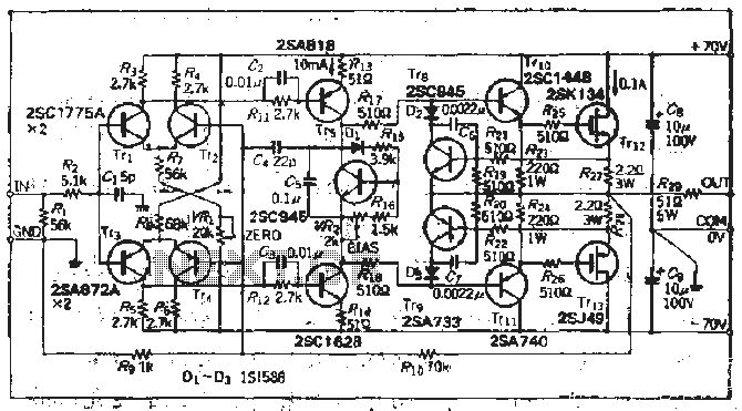 High voltage 120V converting familiar fast 120V Shu us power MOSFET Amplifier circuit