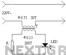 Refrigerator working principle circuit indicator circuit